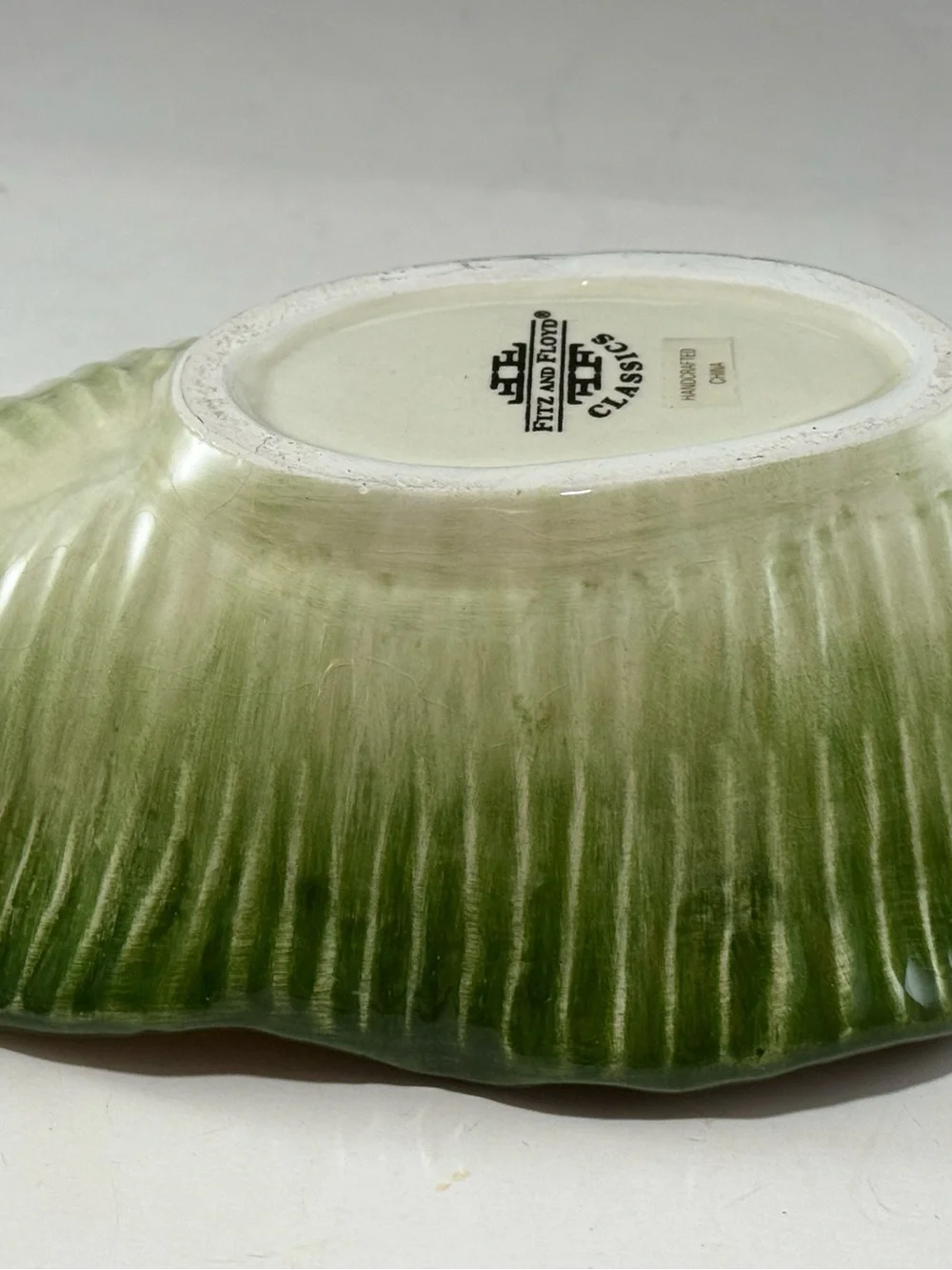 Fitz & Floyd Carioca Calypso Banana Leaf Shaped Serving Bowl apple orange grape